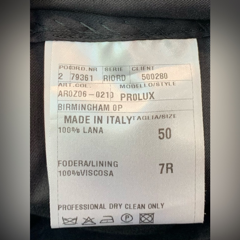 Boggi Milano Loro Piana Four Seasons Super 130's WoolBlazer Suit Jacket Sz 40 7R - Picture 16 of 16